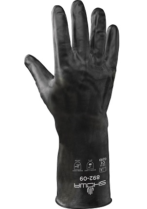 GLOVE VITON II 12IN 12ML;BLACK BUTYL UNSUPPORT 9 - General Purpose